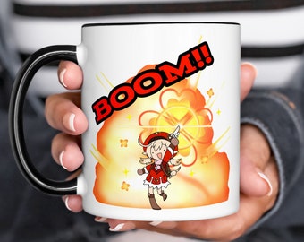 Klee "BOOM!!" Coffee Mug, Genshin Impact Mug, Cute Klee Mug, Gift for Genshin Friend