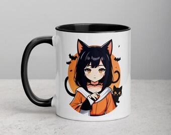 Halloween Cat Girl - Ceramic Mug