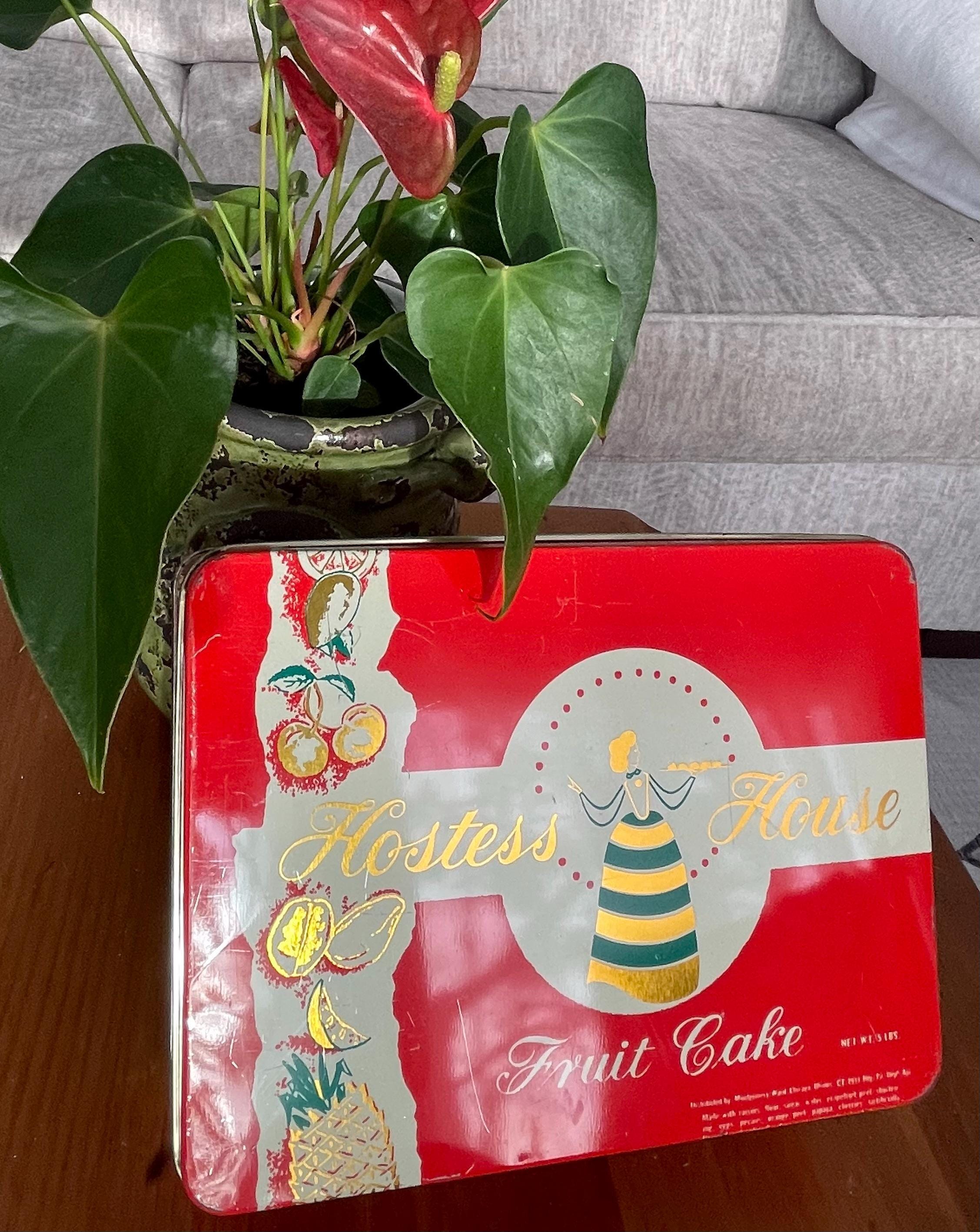 Vintage Montgomery Ward Hostess House Fruitcake Tin - Etsy