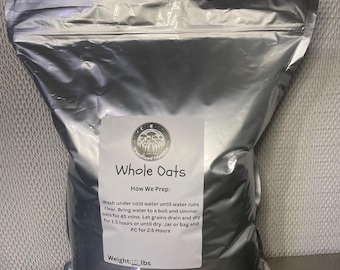 Whole Oat Grains - 5# - 20# Raw