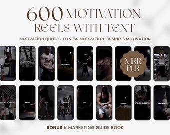 600+ motivatierollen: MRR/PLR-canvasjablonen (digitale download)