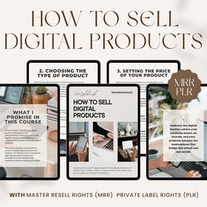 Selling Digital Products: Digital Product Guide Selling Canva Templates with Master resell rights (MRR)  Private label rights (PLR)