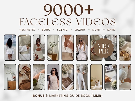 9000+ Faceless Reels Bundle for Faceless Marketing, Faceless Video, Aesthetic Reels, Digital Marketing, With Master Resell Rights, MRR/PLR