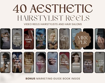 Haarstylist Instagram-rollensjablonen: salonmarketing (MRR/PLR)