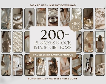 200 beige esthetische stockfoto's | Chique Boss Lifestyle-pakket voor meisjes | Instagram-bericht en verhaalinhoud (PLR MRR)