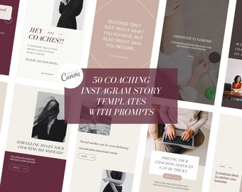 コーチングInstagramストーリーテンプレート：編集可能なCanva投稿50選