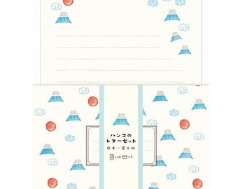 Mt.Fuji writing letter set / Mino Washi / Japanese stationery / Japanese writing paper / made in Japan