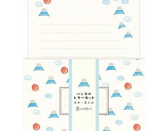 Mt.Fuji writing letter set / Mino Washi / japanese stationery / japanese writing paper / made in Japan