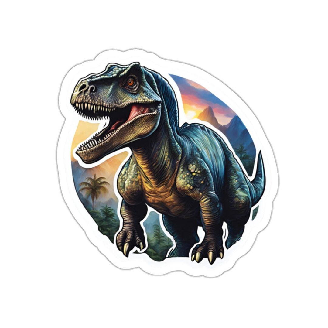 Dinosaur Sticker, Durable Kiss-cut Dino Stickers for Kids Room Decor ...