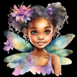 Forest Fairy Clipart Bundle, Watercolor Spring Fairies Art, Digital Download for Crafts, Perfect Gift for Crafters