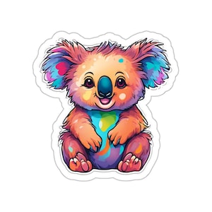 Funny Koala Sticker, Sweet & Cute Koala Bear Kiss-Cut Vinyl for Joyful Home Decor, Perfect Gift for Kids And Animal Lovers