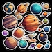 Printable Planets PNG Stickers High-quality Space Journal & Planner ...