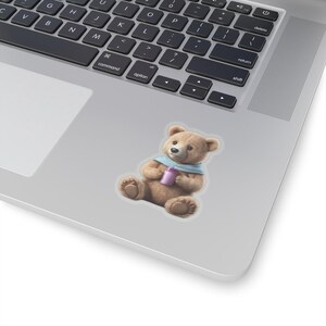 Naklejka Miś Teddy Bear - Słodka naklejka z misiem z błyszczącym wykończeniem do dekoracji wnętrz - Fajny prezent dla dzieci i dekoracja ścienna do pokoju dziecięcego