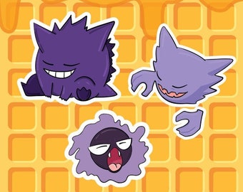 Gengar, Haunter, Ghastly Vinyl Stickers