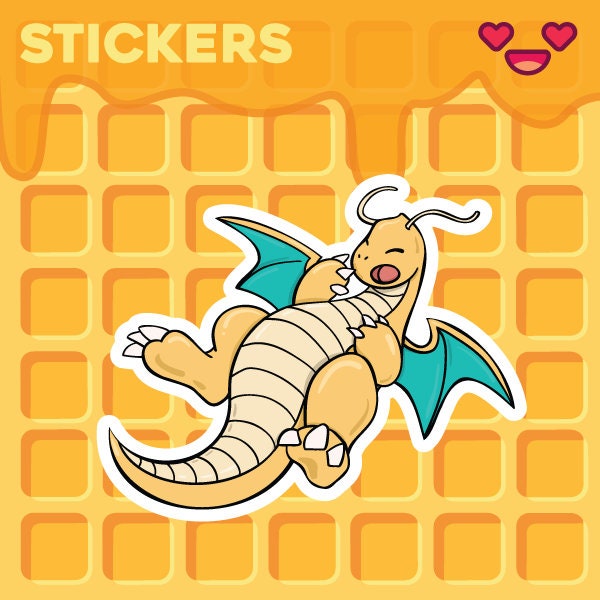 Sleepy Dragonite Sticker
