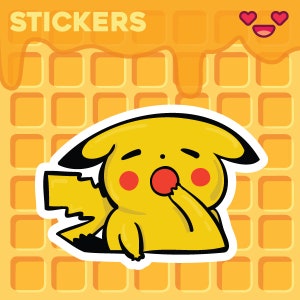 Slaperige Pikachu-sticker