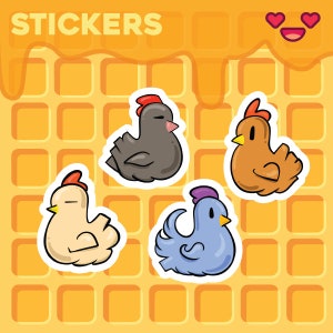 Stardew Valley Chickens Stickers