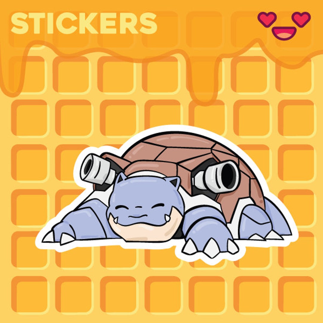Sleepy Blastoise Sticker - Etsy