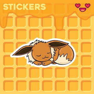Sleepy Eevee Sticker
