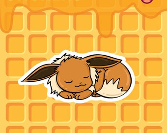 Sleepy Eevee Sticker