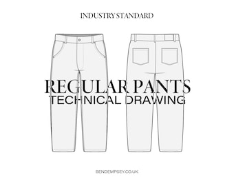 Dibujo Técnico Pantalón Regular