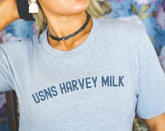 Camiseta con historia LGBTQ del USNS Harvey Milk: camiseta de orgullo por la igualdad, camiseta de protesta por los derechos civiles