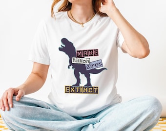 Camiseta «Extinguamos a los multimillonarios» – Camiseta de protesta contra los oligarcas, Camiseta política contra los multimillonarios, Camiseta «Comamos a los ricos», Camiseta antiautoritaria