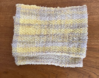 Set of two washcloths 7” X 10”. 100% cotton Scrubby yarn