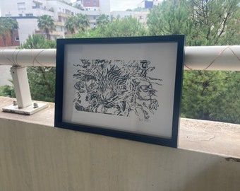 My Hero Academia screen print