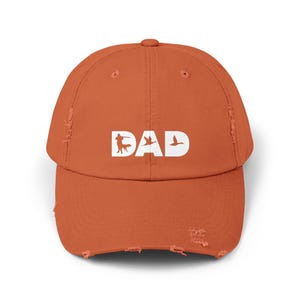 Hunter Dad Baseball Cap, Distressed Unisex Hunting Hat, Unique Gift for Fathers Day, Camo Outdoor Cap, Custom Embroidered Ball Cap
