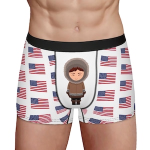 Alaska Men&#39;s Boxer Briefs: Soft Milk Silk Underwear, Husband Gift