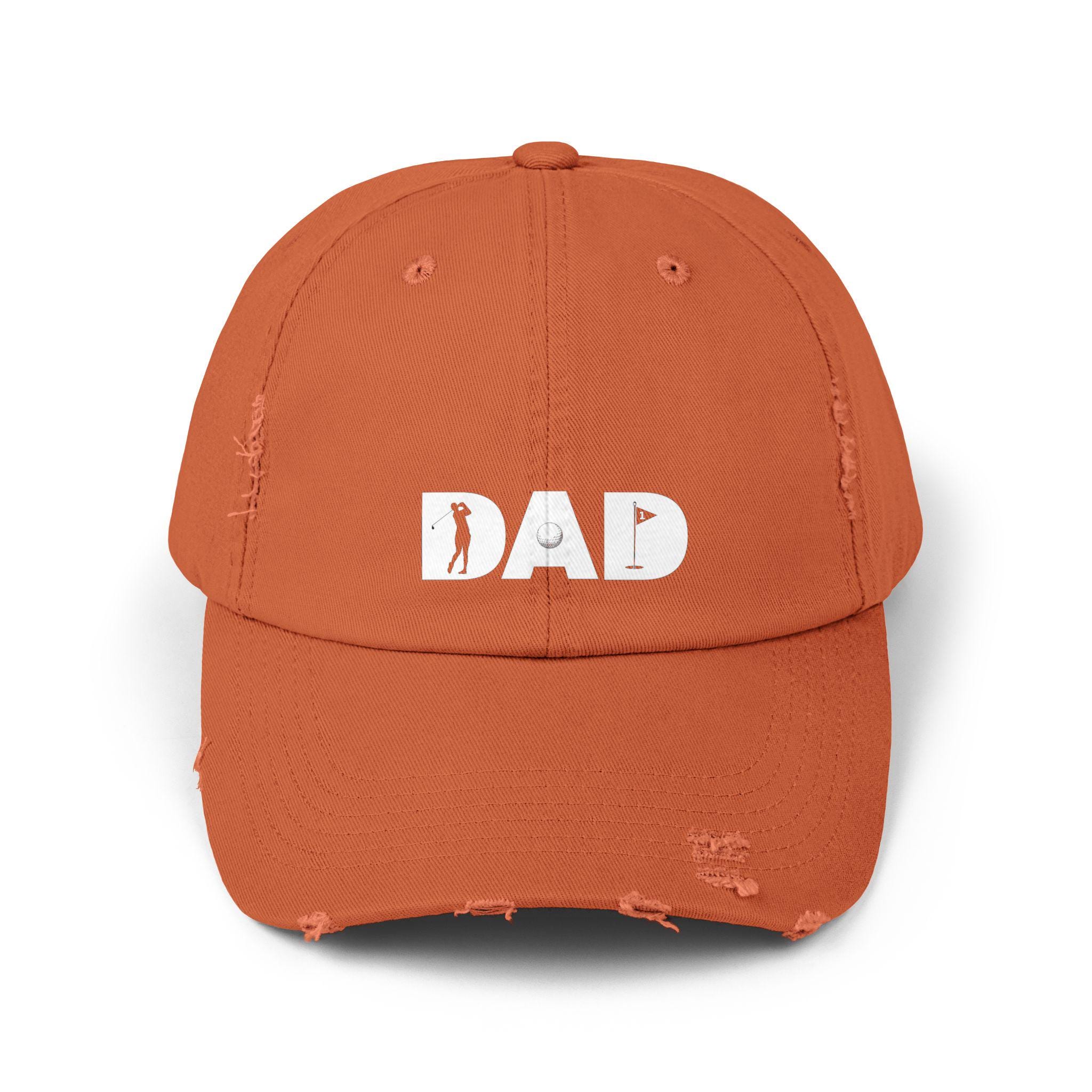 Distressed Golf Dad Hat: Vintage Cotton Baseball Cap - Etsy display picture 1