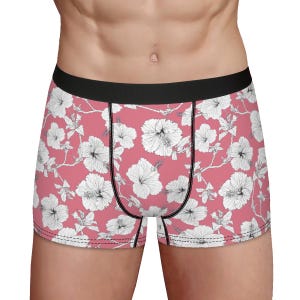 Funny Hawaiian Briefs Original Mens Boxers, Men Underwear Gifts, Boyfriend Husband Unique Gift for Him. Summer Cruise Vibes Gift.