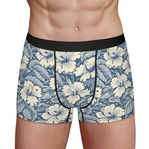 Funny Hawaiian Briefs for Men, Unique Boxer Underwear Gift, Summer Cruise Vibes, Husband Boyfriend Gifts, Men&#39;s Novelty Underwear