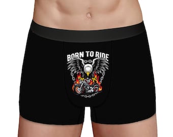 Boxers "Nacidos para conducir moto": un regalo divertido para moteros