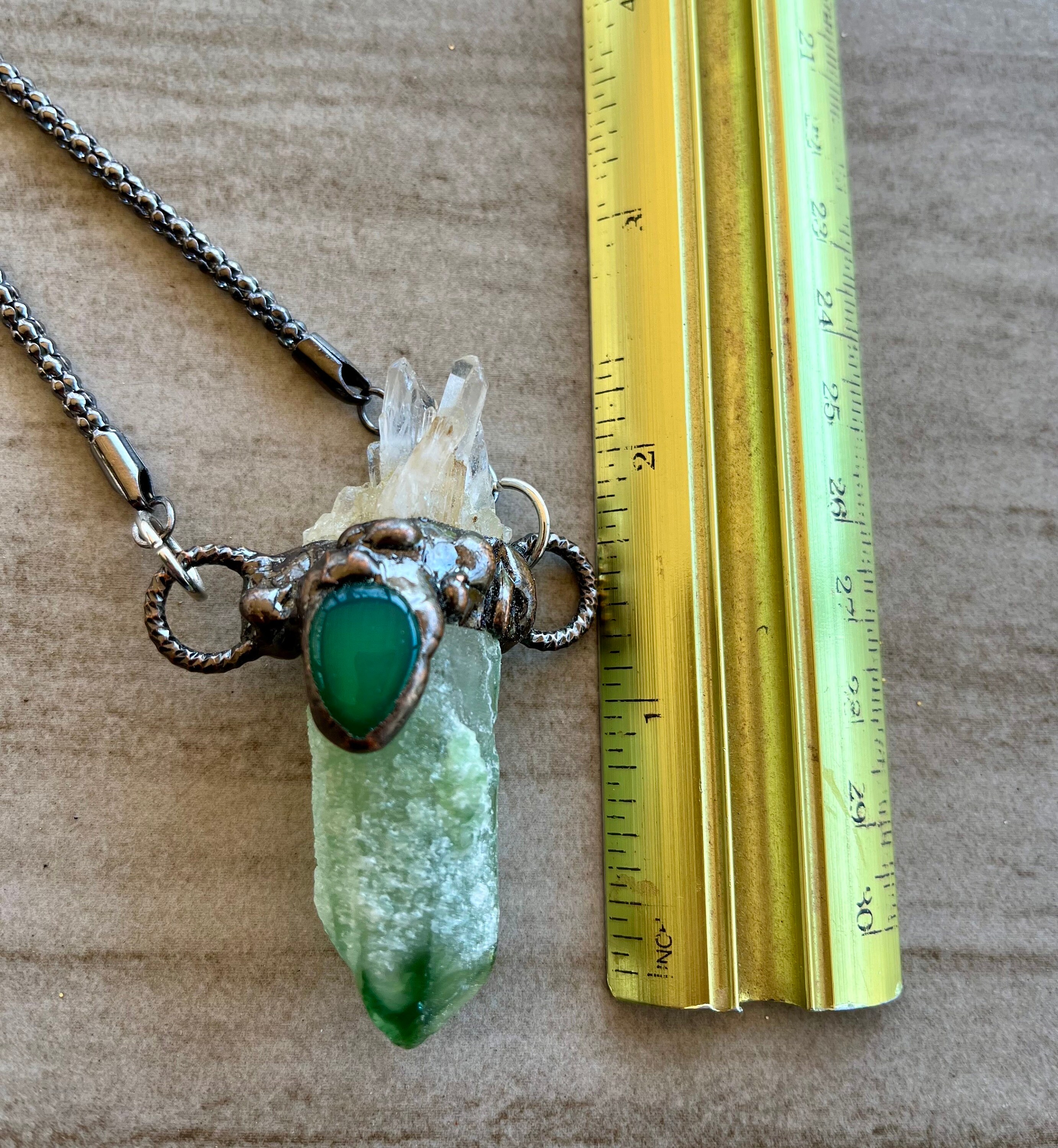 Green Quartz Pendant of Power - Etsy