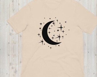 Night Moon and Stars t-shirt Womens t-shirt