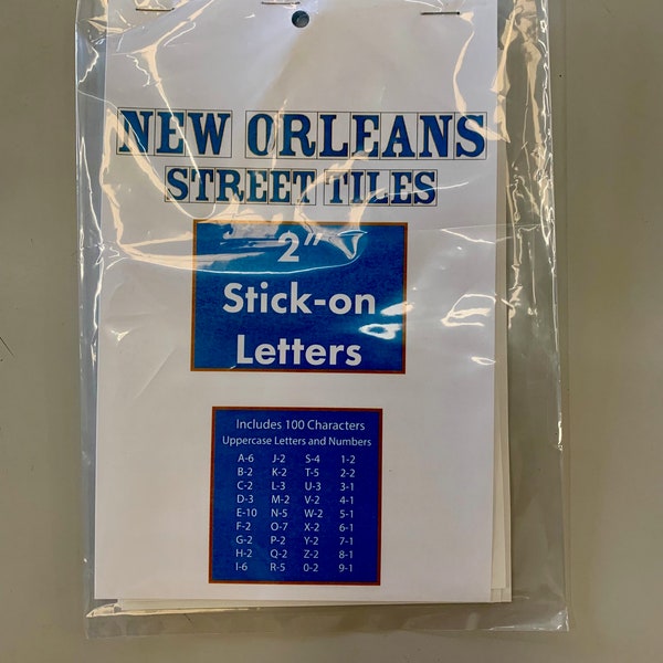 New Orleans Street Tile 2" Self Adhesive Stickers