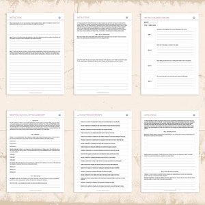 Ultimate Novel Writing Worksheets Bundle, Digital or Printable Workbook of 94 pages of writing lessons and support from a published author. image 4