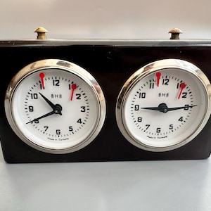 60er Jahre Deutschland Mechanische Schachuhr, Vintage Bakelit Schachtimer, Alte Turnier Schachuhr BHB Schachuhr Schachgeschenke Schachtimer Vintage