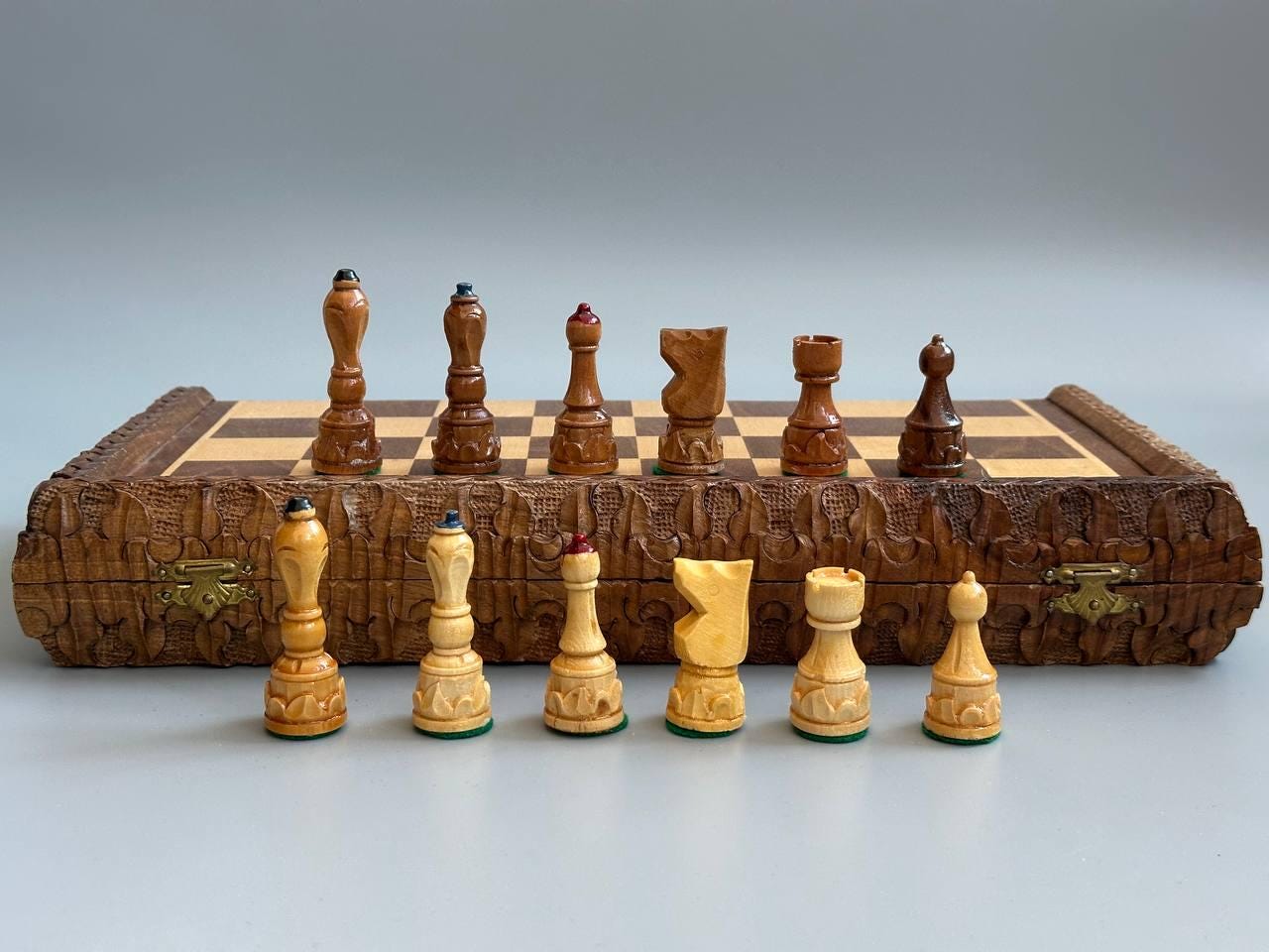 Antique German Chess - Etsy