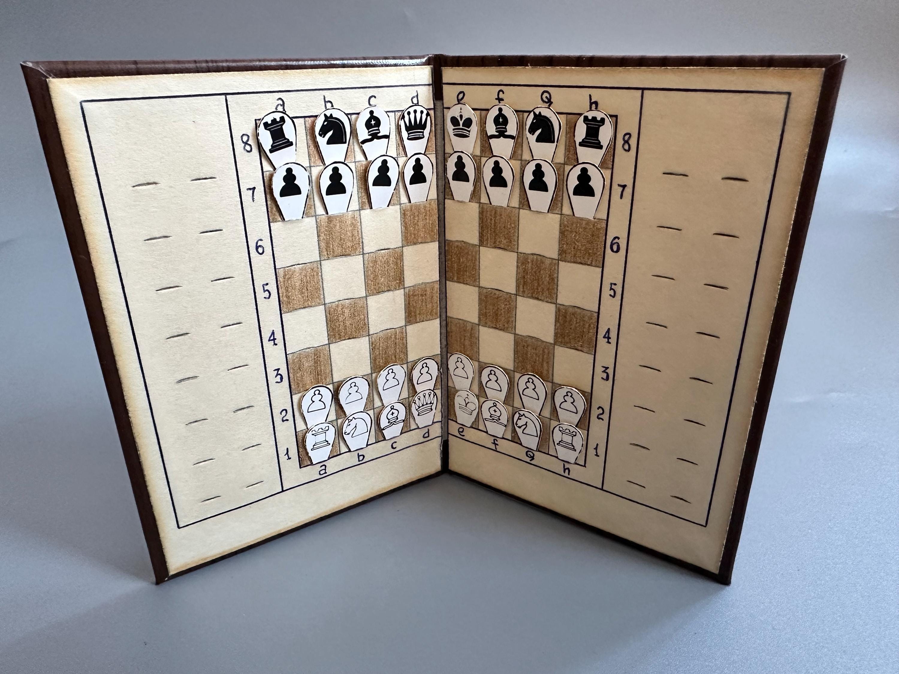 Pocket Chess Traveling Chess Set, 1980s Vintage Traveling Chess