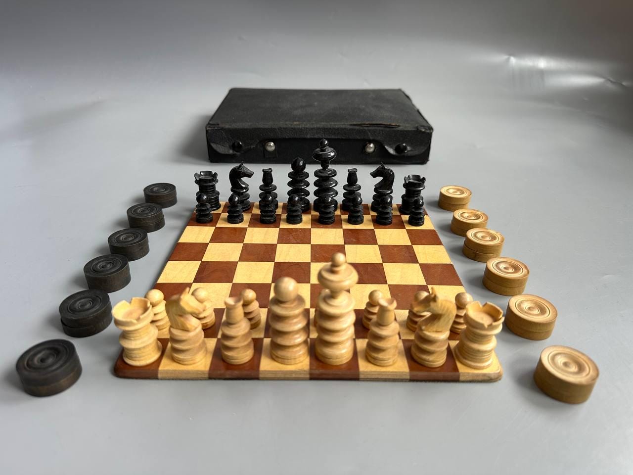 Antique German Chess - Etsy