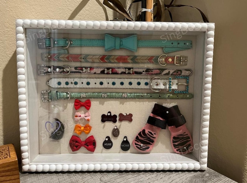 Wooden Shadow Box Frame, Glass Display Case, Memory Display Box ...
