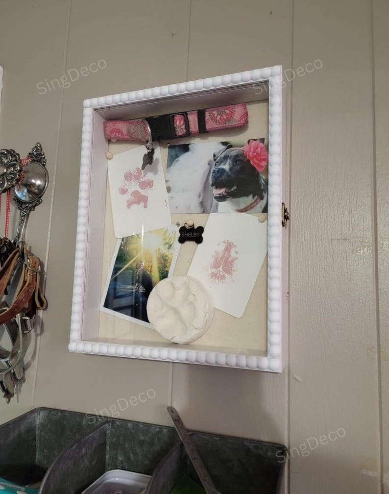 Wooden Shadow Box Frame, Glass Display Case, Memory Display Box ...
