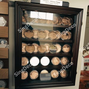 Wooden Military Challenge Coin Display Case | Coin Collection Case | Coin Holder | Coin Storage | Coin Cabinet | Gifts For Him