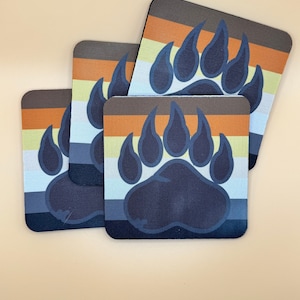 Bear Pride Coaster Set 4pc