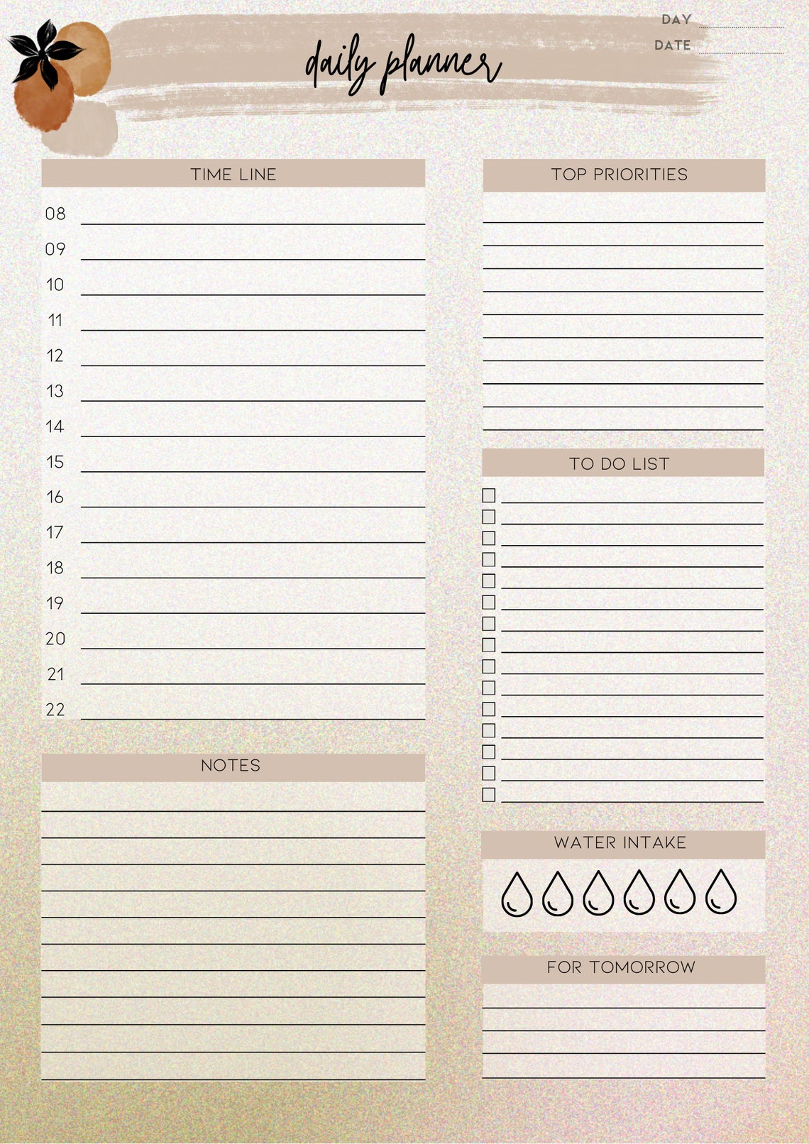 Monthly Plan, Weekly Plan, Daily Plan, Meal Plan, to Do List Digital ...