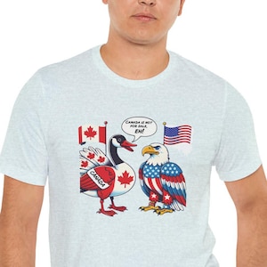 Political Statement Unisex Tee, Canada Not for Sale Shirt, Funny Patriotic Tshirt, Activist Apparel, Canadian Pride Top