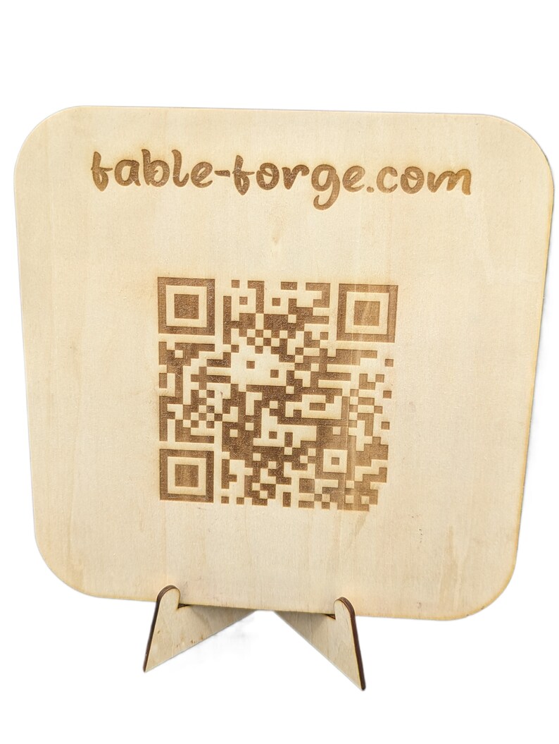 Customized Basswood QR Code Engraved Coasters and Signs Menus, Wifi ...